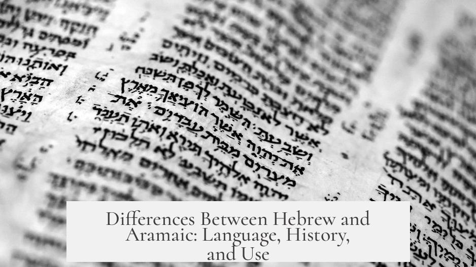 Differences Between Hebrew and Aramaic: Language, History, and Use