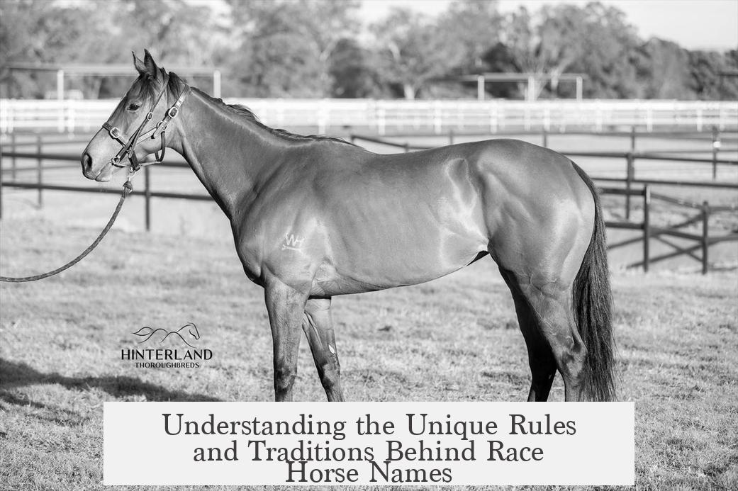 Understanding the Unique Rules and Traditions Behind Race Horse Names