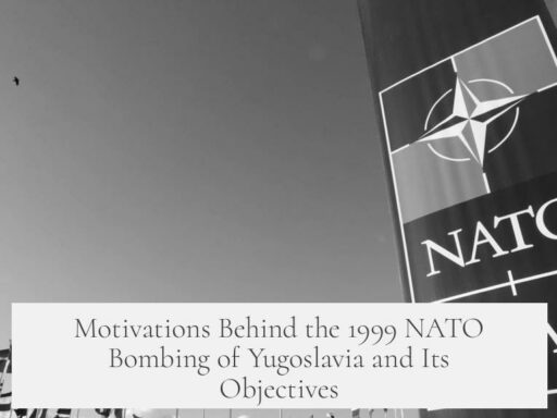 Motivations Behind the 1999 NATO Bombing of Yugoslavia and Its Objectives