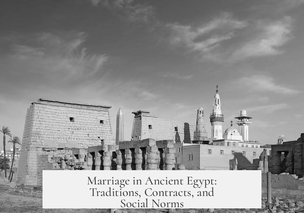 Marriage in Ancient Egypt: Traditions, Contracts, and Social Norms