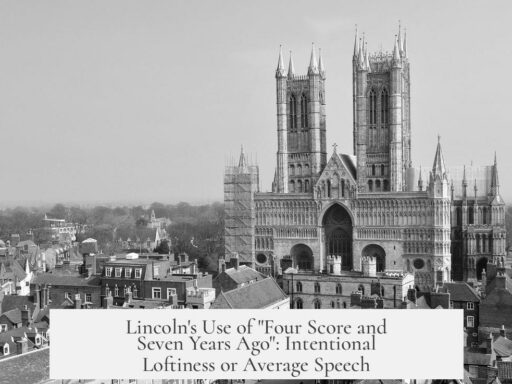 Lincoln's Use of "Four Score and Seven Years Ago": Intentional Loftiness or Average Speech