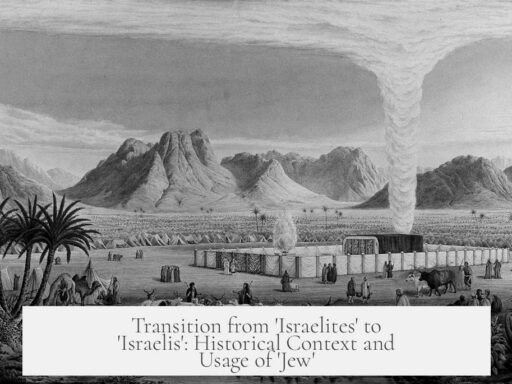 Transition from 'Israelites' to 'Israelis': Historical Context and Usage of 'Jew'