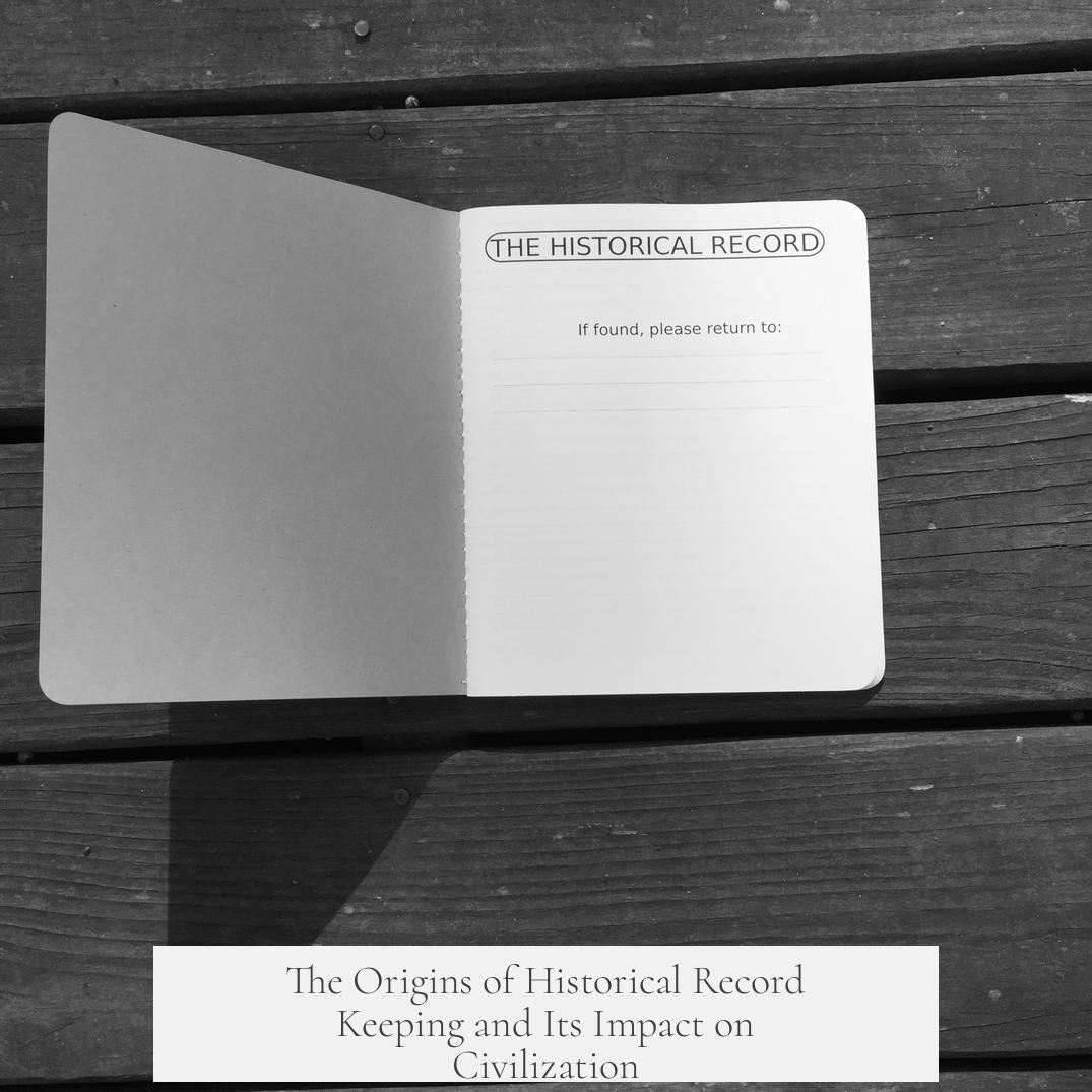 The Origins of Historical Record Keeping and Its Impact on Civilization