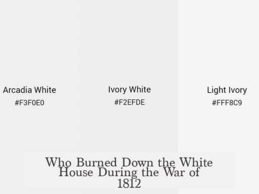 Who Burned Down the White House During the War of 1812