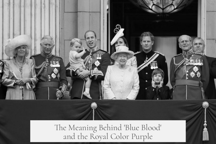 The Meaning Behind 'Blue Blood' and the Royal Color Purple