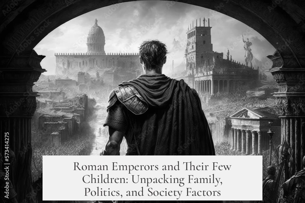 Roman Emperors and Their Few Children: Unpacking Family, Politics, and Society Factors