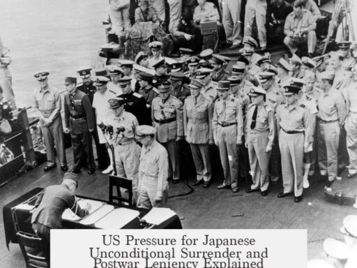 US Pressure for Japanese Unconditional Surrender and Postwar Leniency Explained