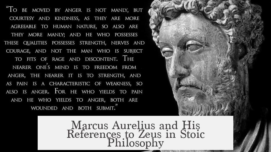 Marcus Aurelius and His References to Zeus in Stoic Philosophy