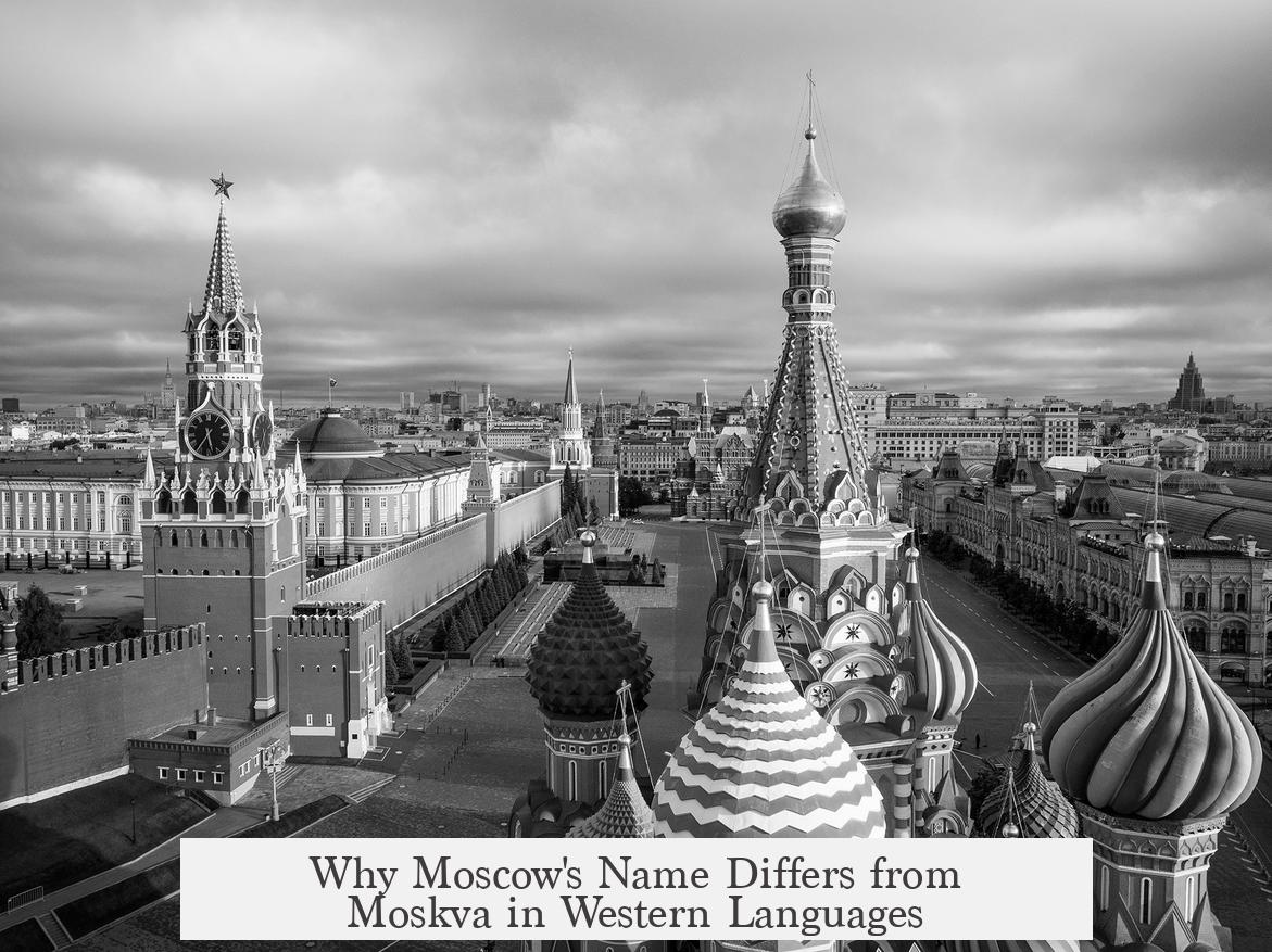 Why Moscow's Name Differs from Moskva in Western Languages