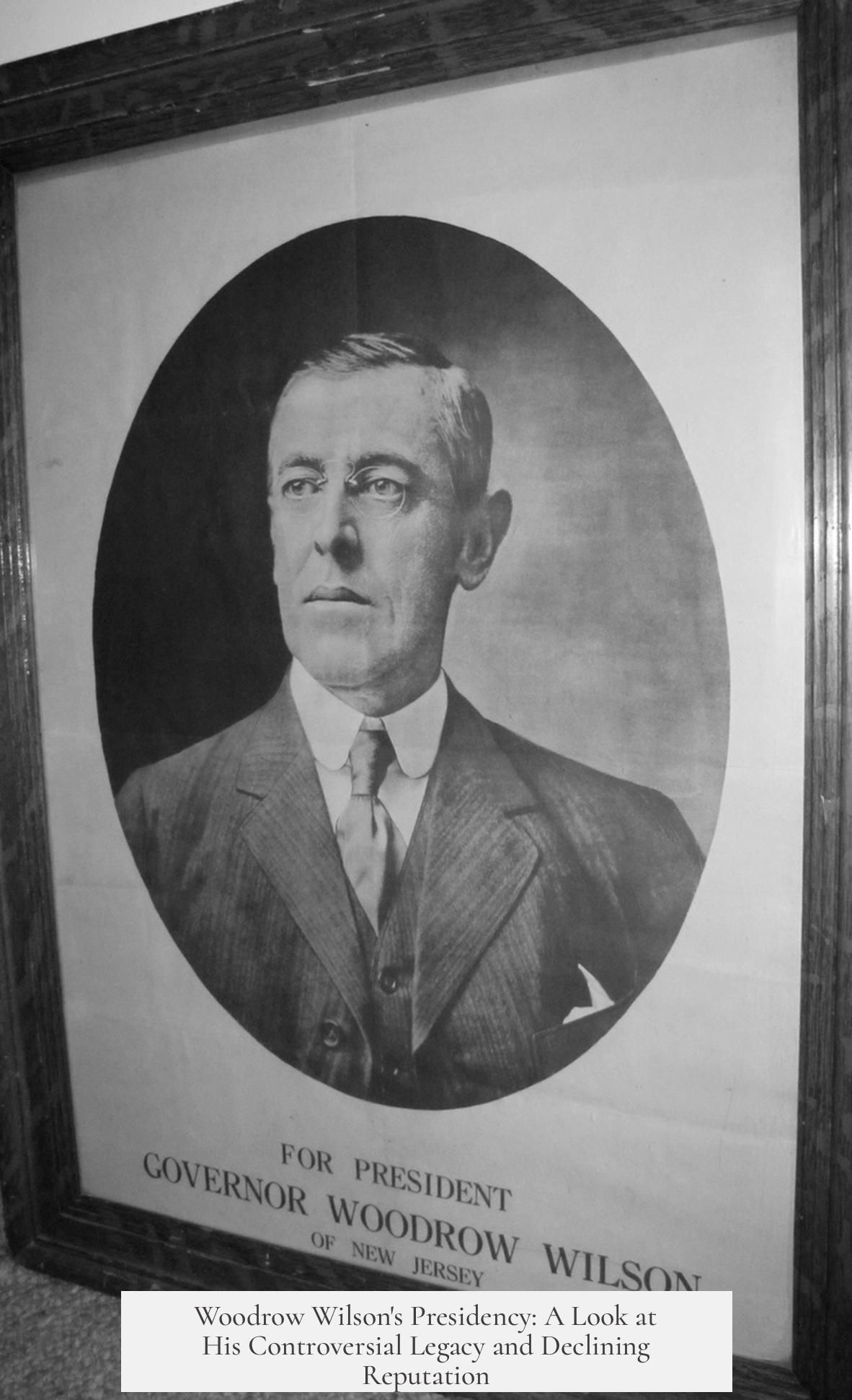 Woodrow Wilson's Presidency: A Look at His Controversial Legacy and Declining Reputation