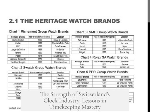 The Strength of Switzerland's Clock Industry: Lessons in Timekeeping Mastery