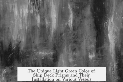 The Unique Light Green Color of Ship Deck Prisms and Their Installation on Various Vessels