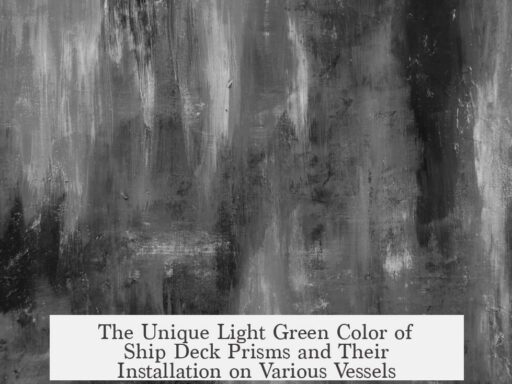 The Unique Light Green Color of Ship Deck Prisms and Their Installation on Various Vessels