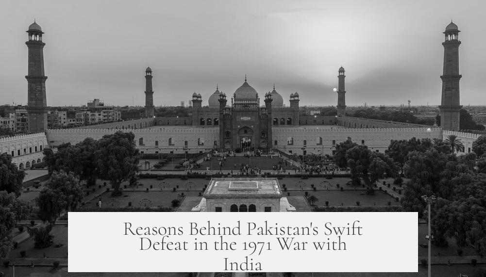 Reasons Behind Pakistan's Swift Defeat in the 1971 War with India