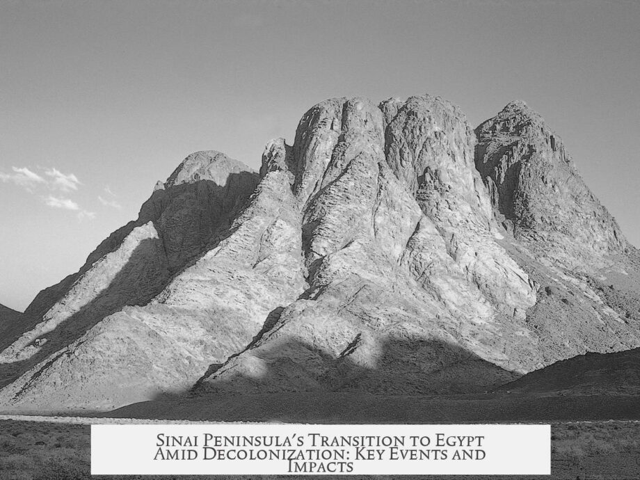 Sinai Peninsula's Transition to Egypt Amid Decolonization: Key Events and Impacts
